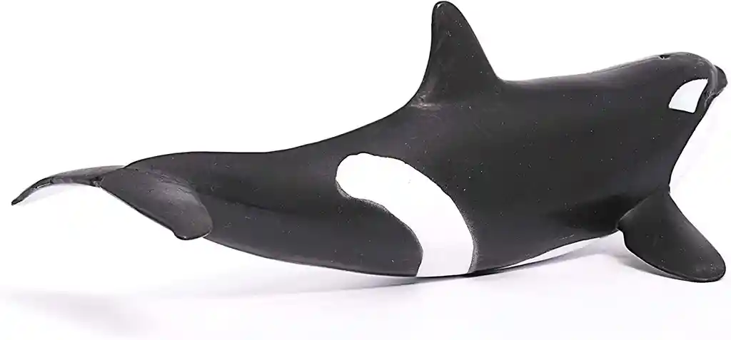 Figura De Animales Ballena Orca Coleccionable Pintado A Mano