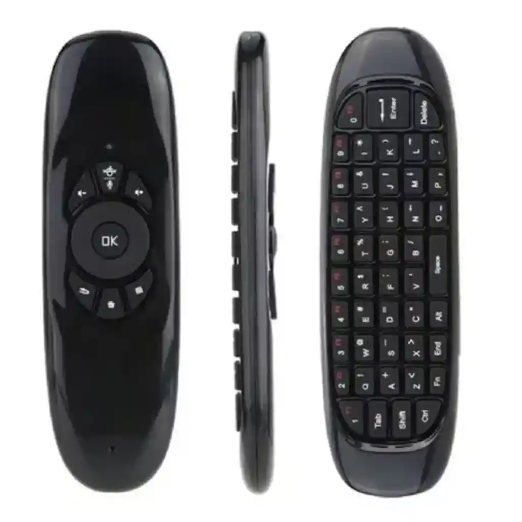 Control Smart Tv Air Mouse Teclado Luces Rgb Recargable Usb