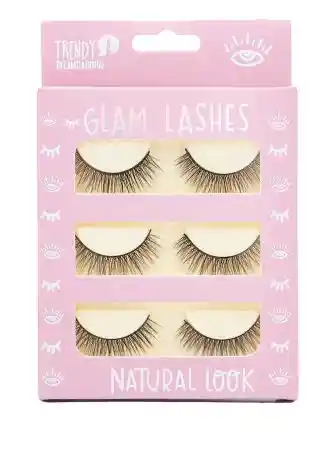  Pestanas  TRENDY  Set X 3 Und Glam Lashes 