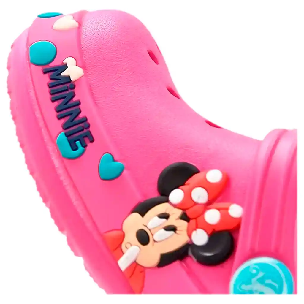 Suecos Zapatos Chancla Minnie Mouse Disney Niñas Rosa