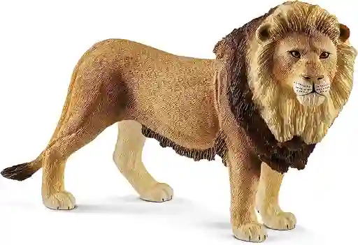 Figura De Animales León Coleccionable Pintado A Mano