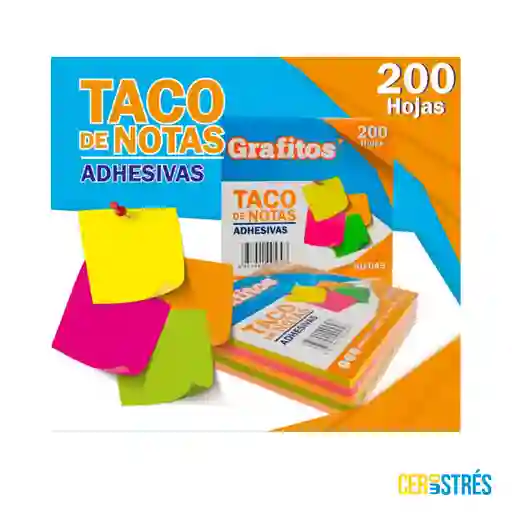 Taco Notas Adhesivas X 200 Grafitos