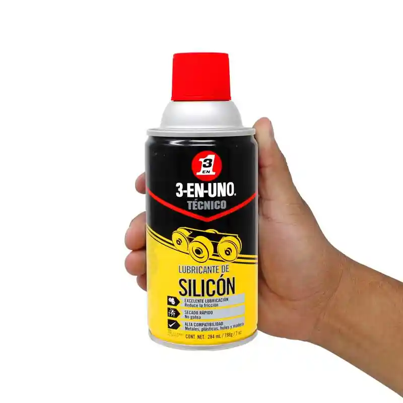 Lubricante De Silicon, Marca 3 En Uno De 284 Ml