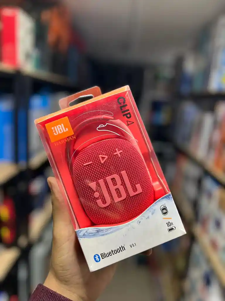 Mini Altavoz Bocina Jbl Clip 4 Portátil Bluetooth V5.1 Negro