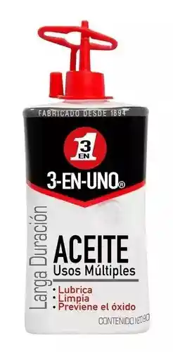 Aceite Lubricante En Gotero, Marca 3 En 1 De 90 Ml