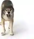 Figura De Animales Lobo Coleccionable Pintado A Mano