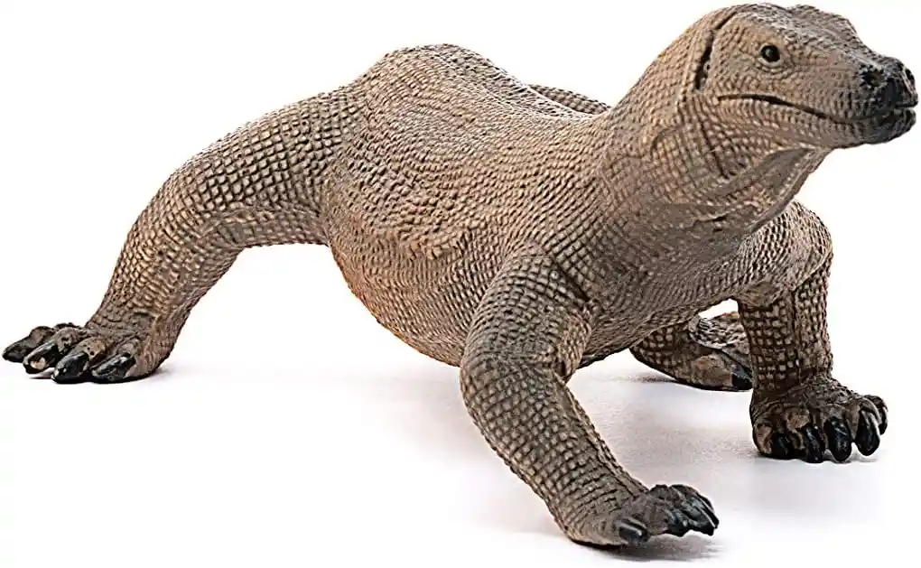  Figura De Animales  Dragón  De Komodo Coleccion Pintado A Mano 