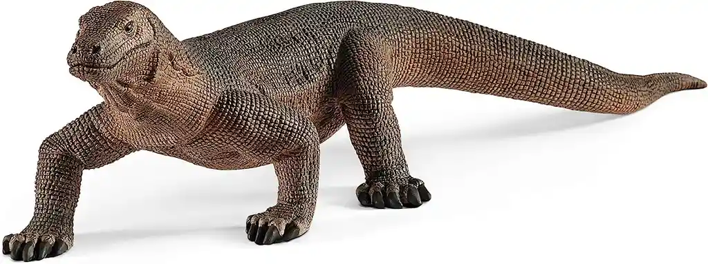  Figura De Animales  Dragón  De Komodo Coleccion Pintado A Mano 