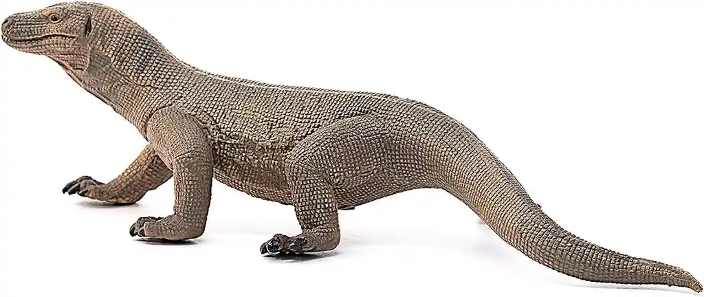  Figura De Animales  Dragón  De Komodo Coleccion Pintado A Mano 
