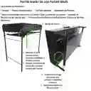 Parrilla Asador De Lujo A Carbon 60x35cm Portatil/desarmable