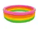 Piscina 3 Aros Niños Colores Inflable Intex 168x46cm