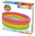 Piscina 3 Aros Niños Colores Inflable Intex 168x46cm