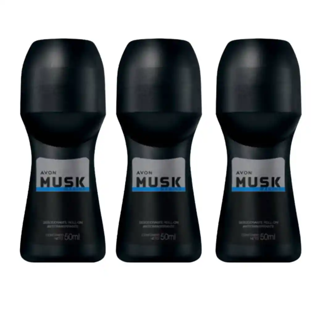 Desodorante Musk Marine X3 Unidades Avon