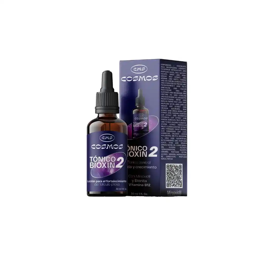 Tonico Anticaida Con Minoxidil Femenino Cms Cosmos Bioxin 2