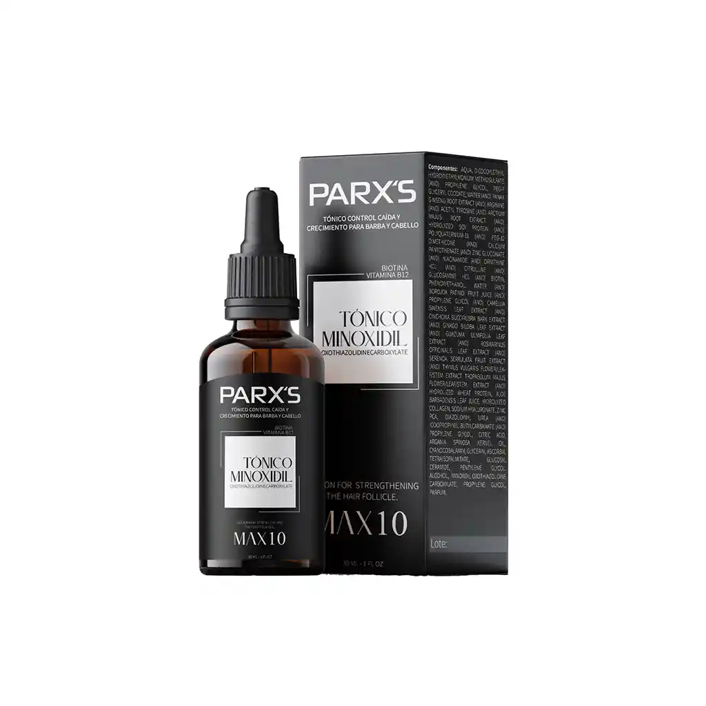 Tonico Anticaida Con Minoxidil Masculino Parx´s Max 10