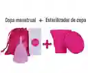 Copa Menstrual Pretty Woman Reutilizable + Esterilizador De Copa Intima Fucsia