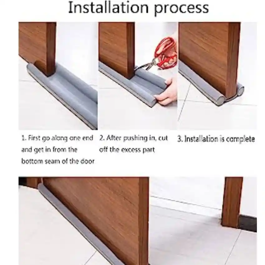 Tapon Puerta Burlete Polvo Sello Protecto Insecto Ruido Olor Color Blanco