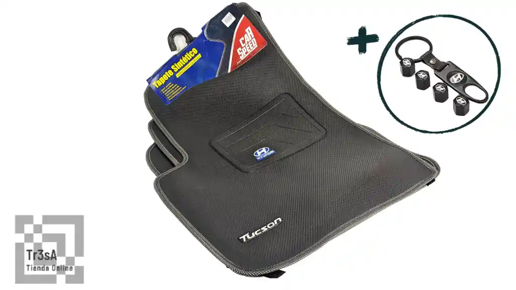 Tapetes Tucson 2015-2017 +llavero +tapa Valvulas Combo Kit