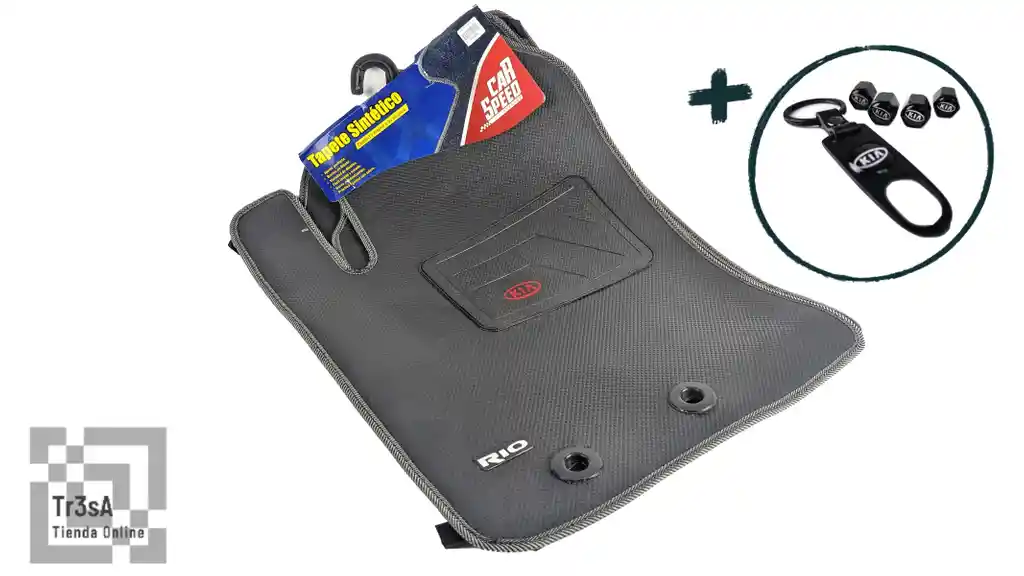 Tapetes Kia New Rio 2018-2020 +llavero +tapa Valvulas Combo Kit