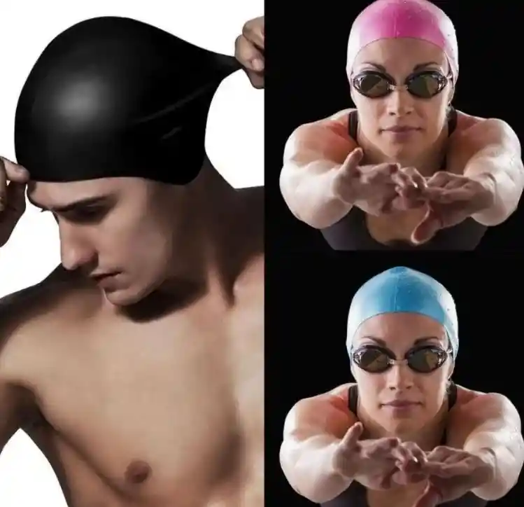 Gorro De Natación 100% Silicona Originales Piscina