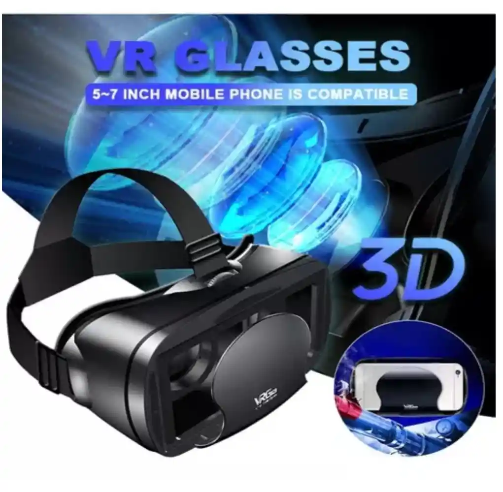 Gafas De Realidad Virtual Vrg Pro 3d + Control Remoto