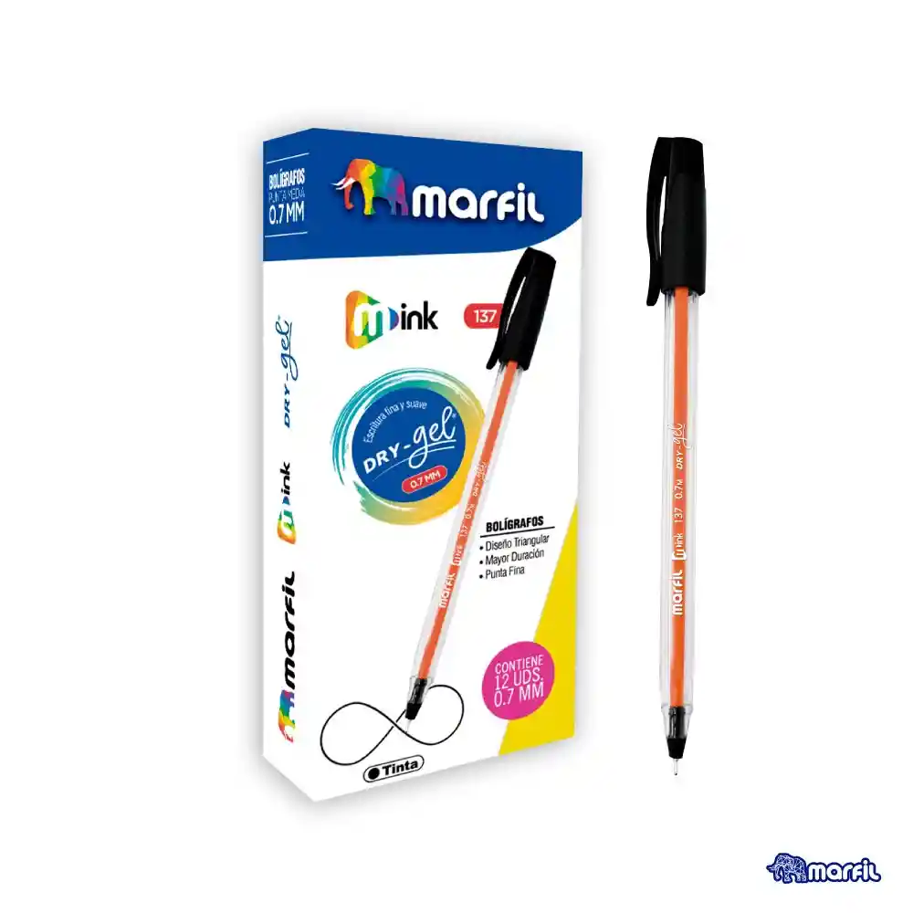 Boligrafo Negro Marfil