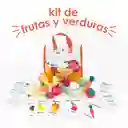 Kit De Frutas Y Verduras Confeccionadas En Tela. 25 Piezas