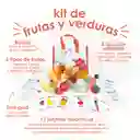 Kit De Frutas Y Verduras Confeccionadas En Tela. 25 Piezas