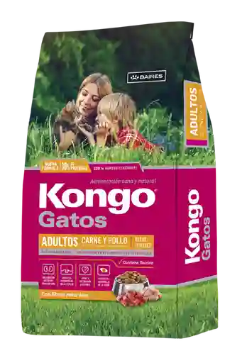 Alimento Para Gatos Kongo Adulto Carne Y Pollo Bolsa 1 Kg