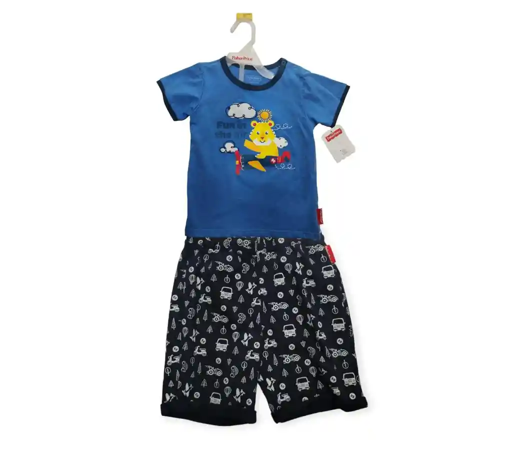 Fisher Price - Pijama Bebe Estampado Leon 18-24 Meses