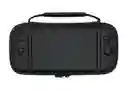 Combo Estuche Lite Negro + Silicona Transparente + 2 Grips + Vidrio Lite Nintendo Switch