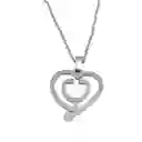 Juego De Aretes Y Collar En Acero Diseño Estetoscopio