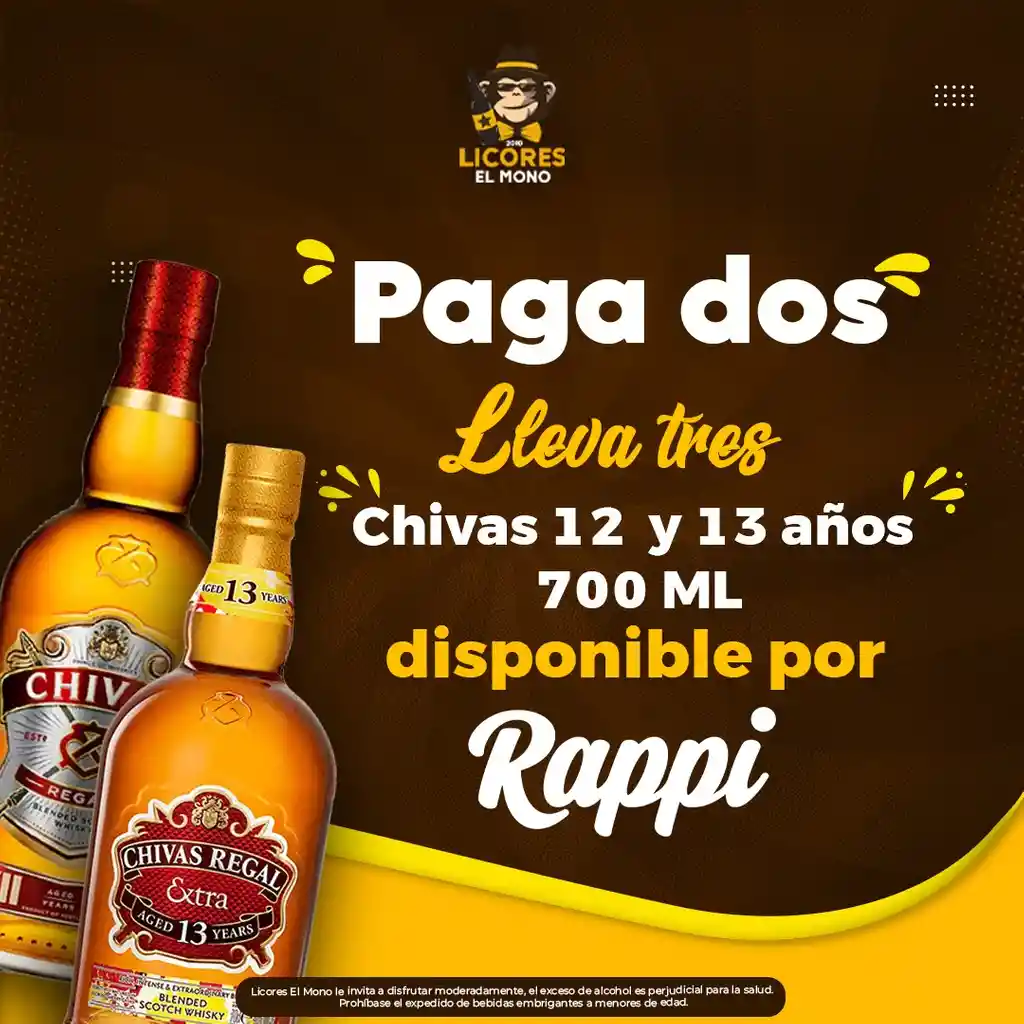 3 Chivas Regal Por El Precio De 2