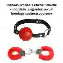 Esposas Peluche + Mordaza Sadomasoquismo Jueguetes Sexual Bondage