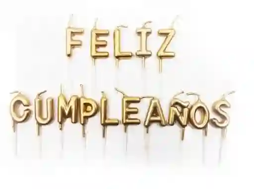 Velas De Feliz Cumpleaños X 15 Letras