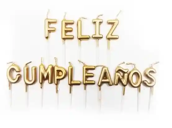 Velas De Feliz Cumpleaños X 15 Letras