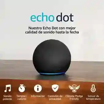 Amazon Echo Dot 5th Gen Con Asistente Virtual Alexa Charcoal 110v/240v