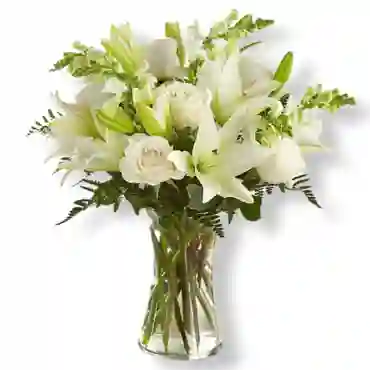 Jarron Flores Blancas