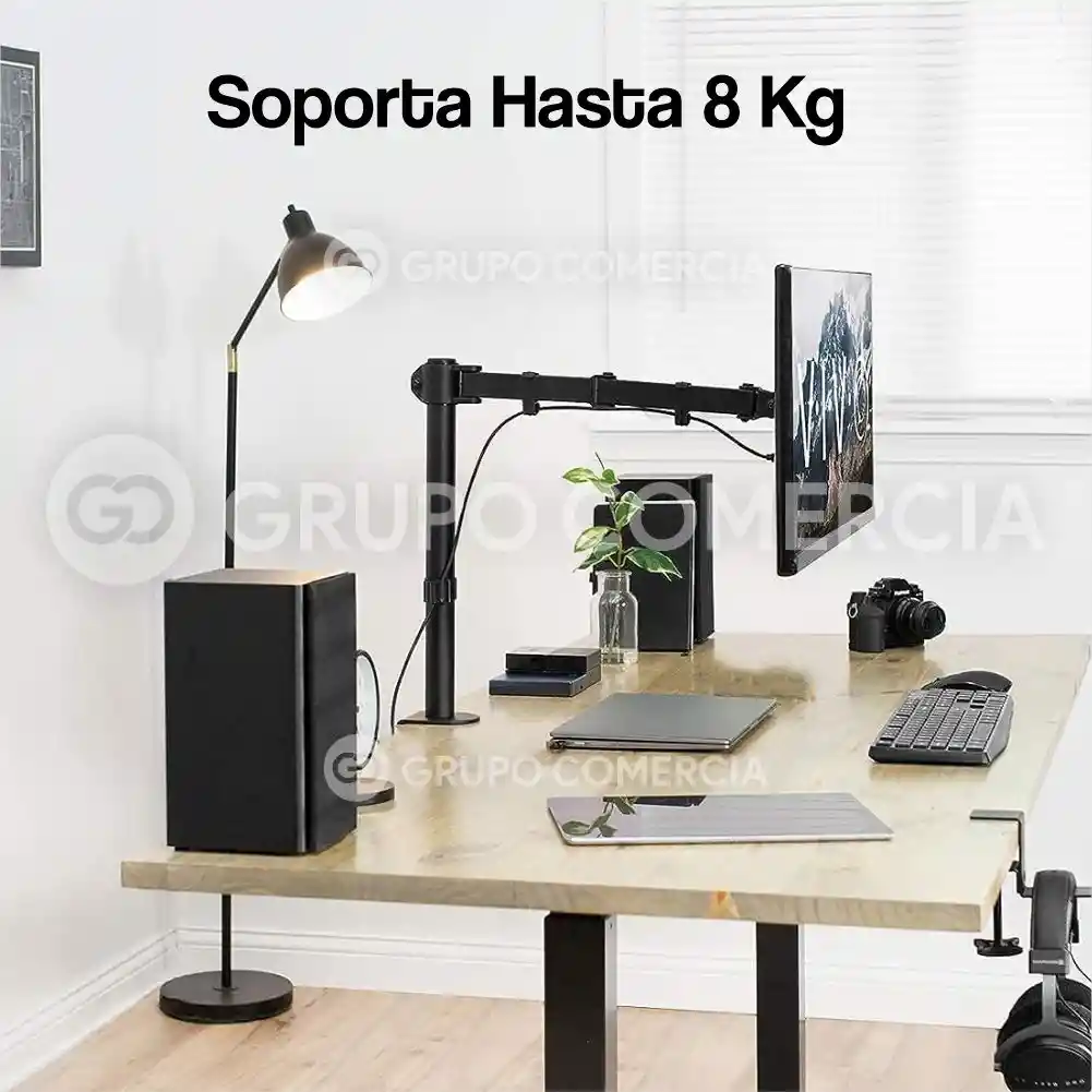 Soporte De Escritorio Para Monitor 17 -32 Metálico Ajustable