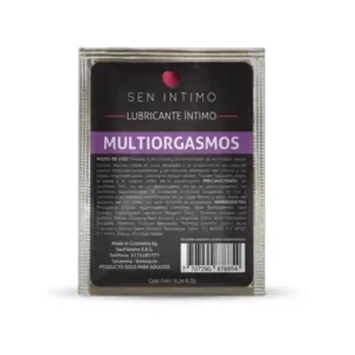 Sachet *3 Lubricante Sen Intimo Multiorgasmo-anal-estrechante