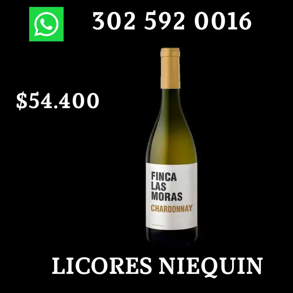 Vino Argentino Chardonnay Las Moras 750 Ml