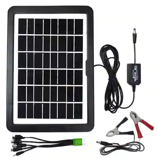 Panel Solar Portátil 15w Para Baterías Y Dispositivos 12v