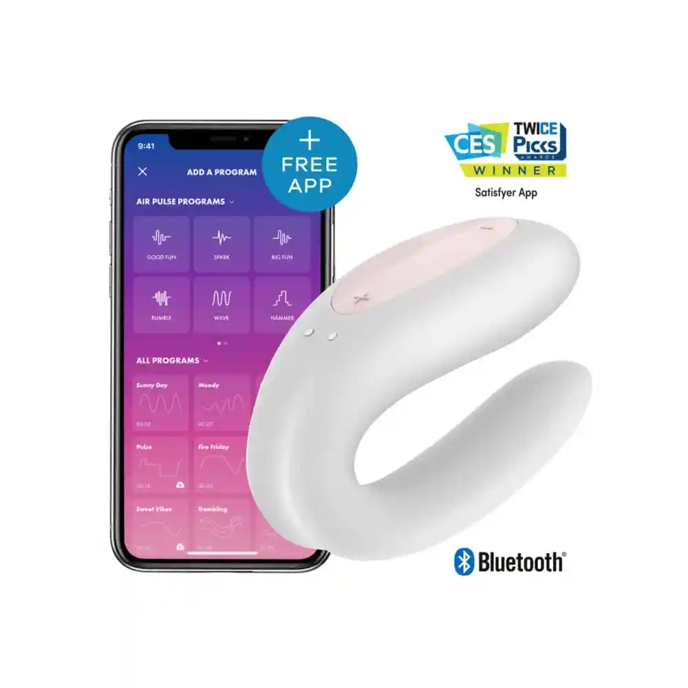   SATISFYER  Double Joy Blanco Parejas 