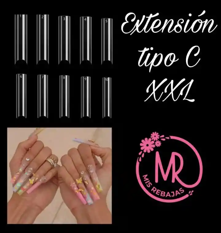 Extensiones Tipo C Para Uñas.