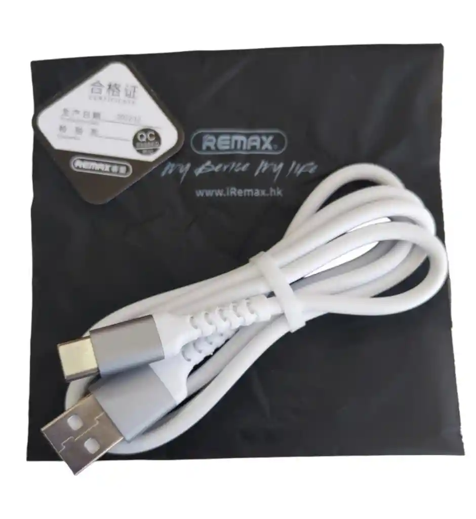 Cable Usb Remax Rc-c008 Kayla Ll Tipo C Blanco