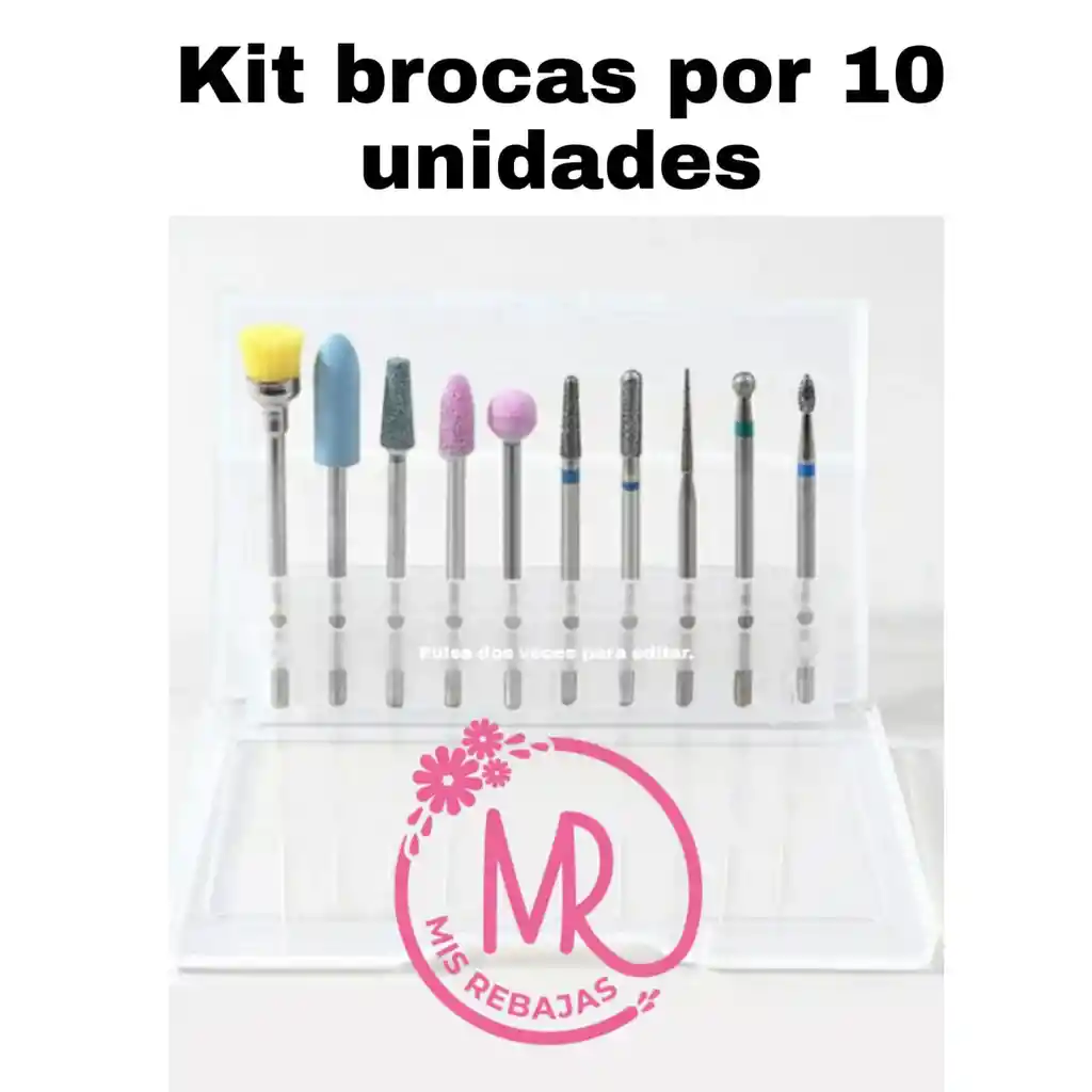 Kit 10 Brocas Para Pulidor De Uñas.