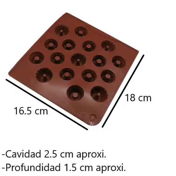 Molde Choco Fancy Ring X 17 Cav