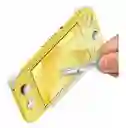Combo Estuche Lite Azul + Silicona Transparente + 2 Grips + Vidrio Lite Compatible Con Switch