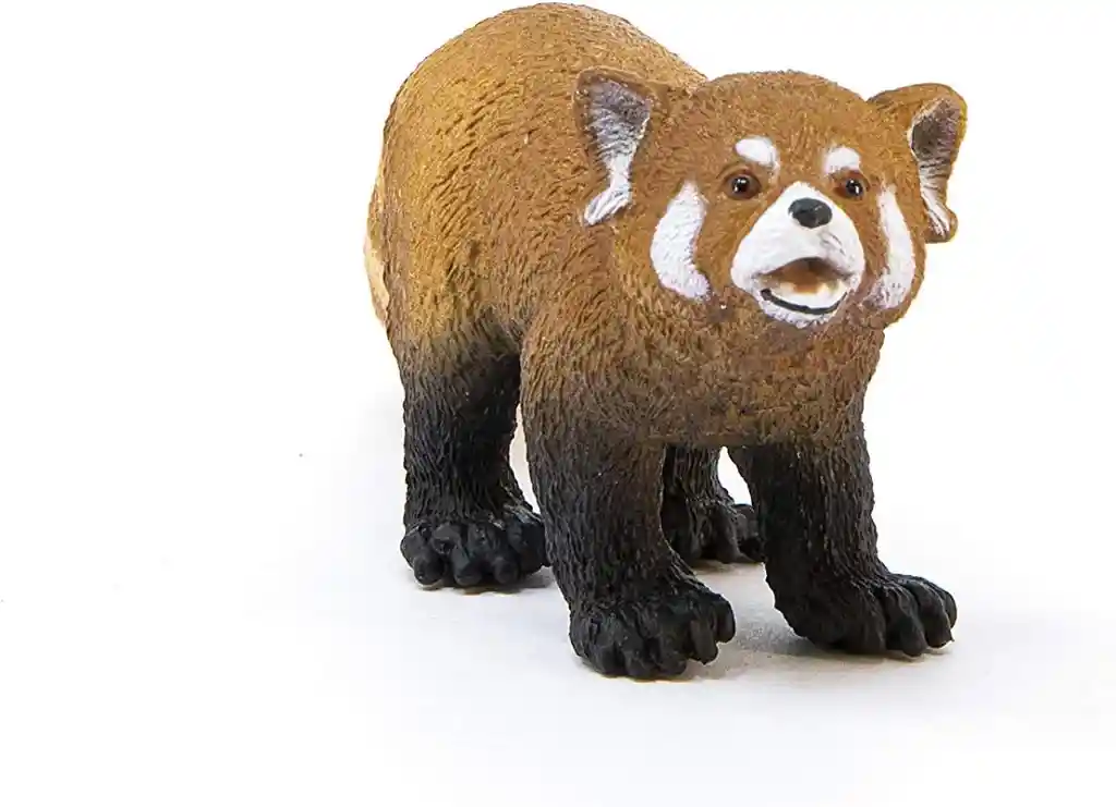 Figura De Animales Oso Panada Rojo Colección Pintado A Mano