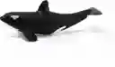 Figura De Animales Cría De Orca Colección Pintado A Mano